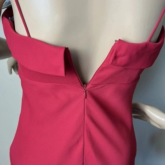 Y2K MICHEALANGELO dress size 6.NWT, red,maxi,fitted,lined,classy,spaghetti strap - Picture 10 of 16